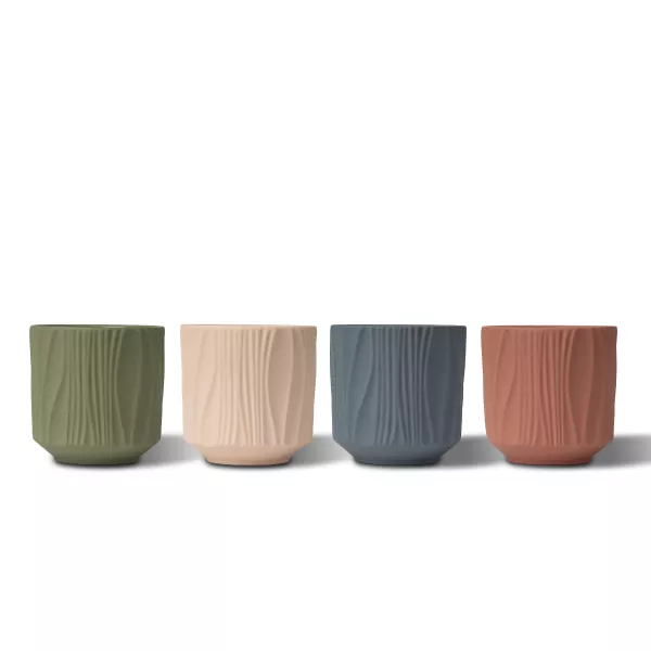 ແທ່ງທຽນເຄລາມິກແບບແນວຕັ້ງສີ່ສີ Matte ແທ່ງທຽນເຄລາມິກແບບແນວຕັ້ງສີ່ສີ Matte