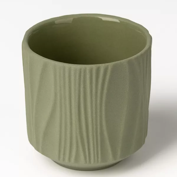 ແທ່ງທຽນເຄລາມິກແບບແນວຕັ້ງສີ່ສີ Matte