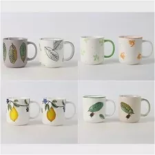 mug peramic ທີ່ຖືກທາສີດ້ວຍມື