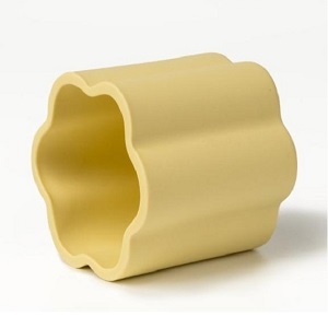 Artistic Floral Edge Ceramic Candle Holder