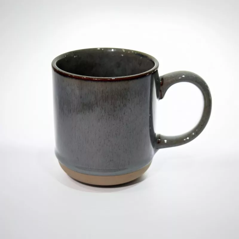 ແບບງ່າຍດາຍທີ່ທັນສະໄຫມ Ceramic Travel Mug ສີຂີ້ເຖົ່າ